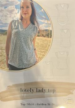 lovely elegant dress Papierschnittmuster 34-56